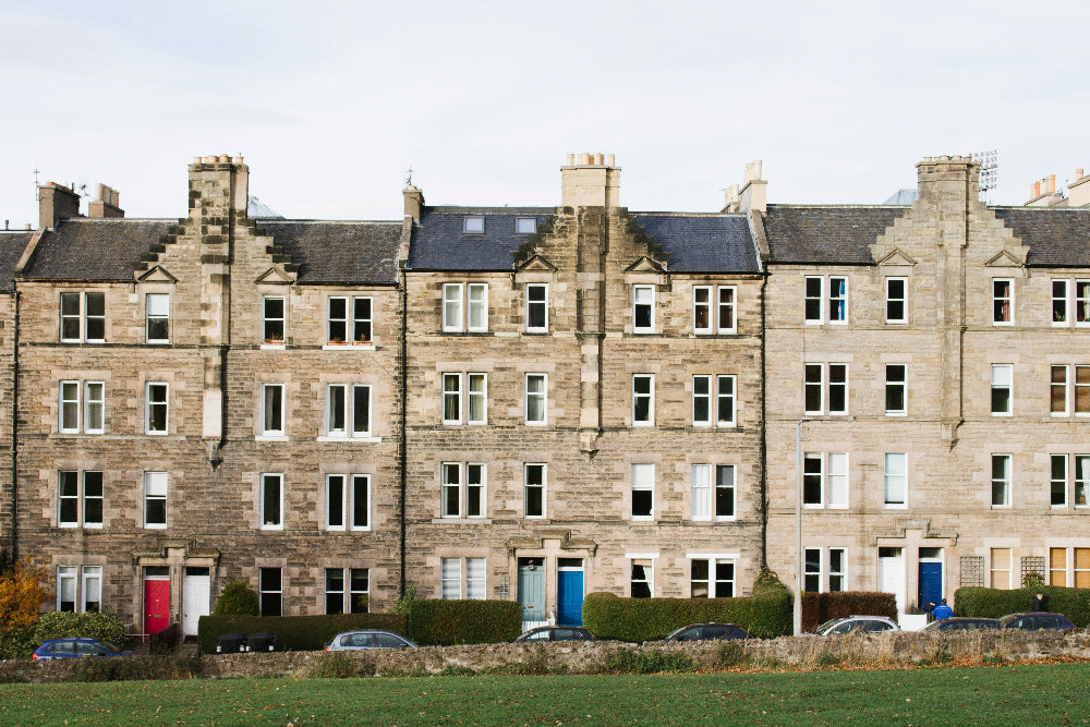 Traditional Edinburgh tenement flats typical of properties renovated by Johnstone Joinery & Building